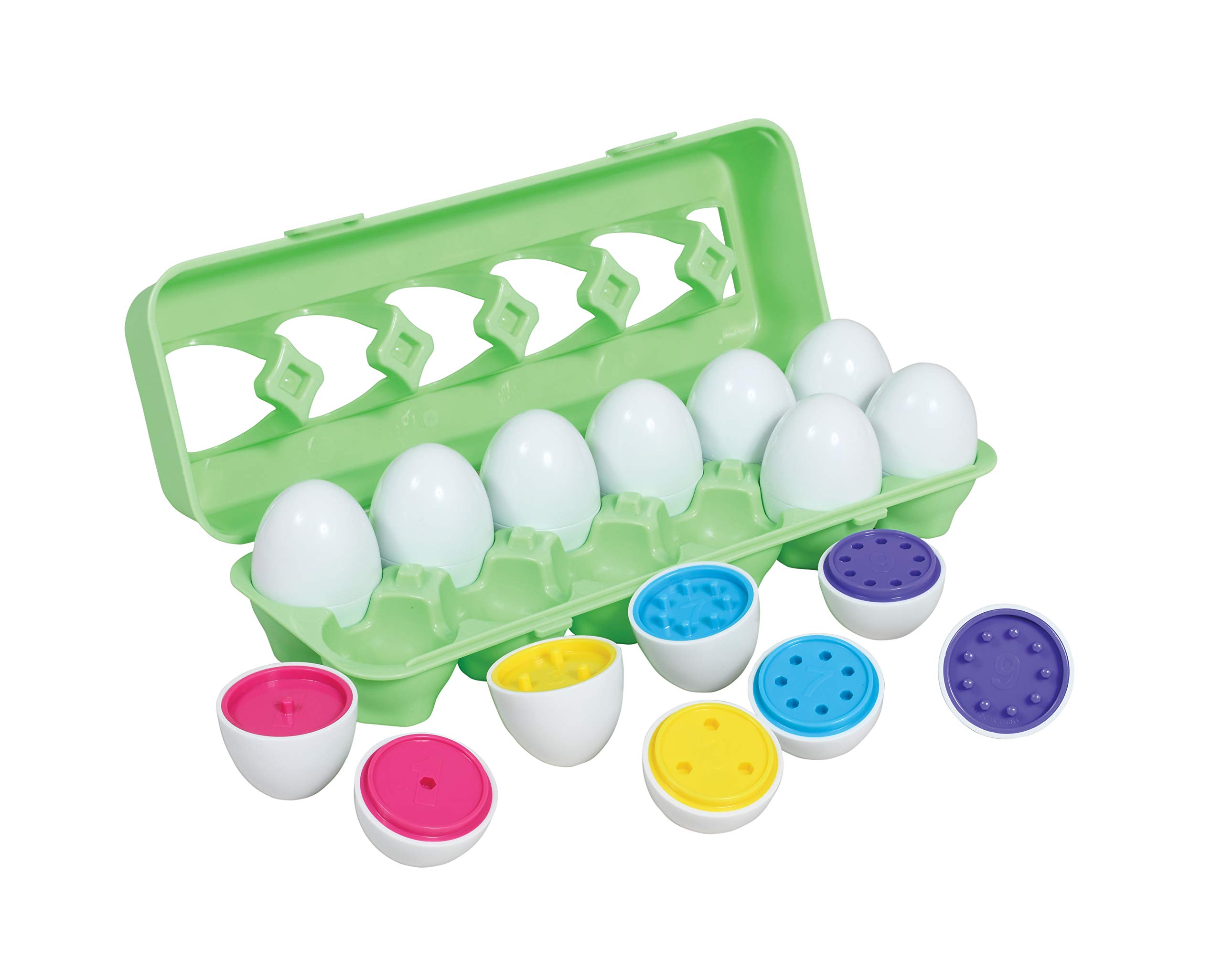 Learning Advantage Color Match Eggs - Educational Toy for Toddlers, Preschool Learning Activities, Fine Motor Skills Development, Easter Basket Stuffers, Sorting & Matching Games for Kids