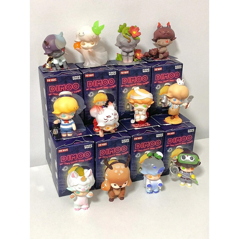DIMOO No One's Gonna Sleep Tonight Series Complete Set - Limited Edition Collectible Blind Box Figures for Display & Gift Giving - Perfect for Anime Fans, Home Decor, and Office Collections