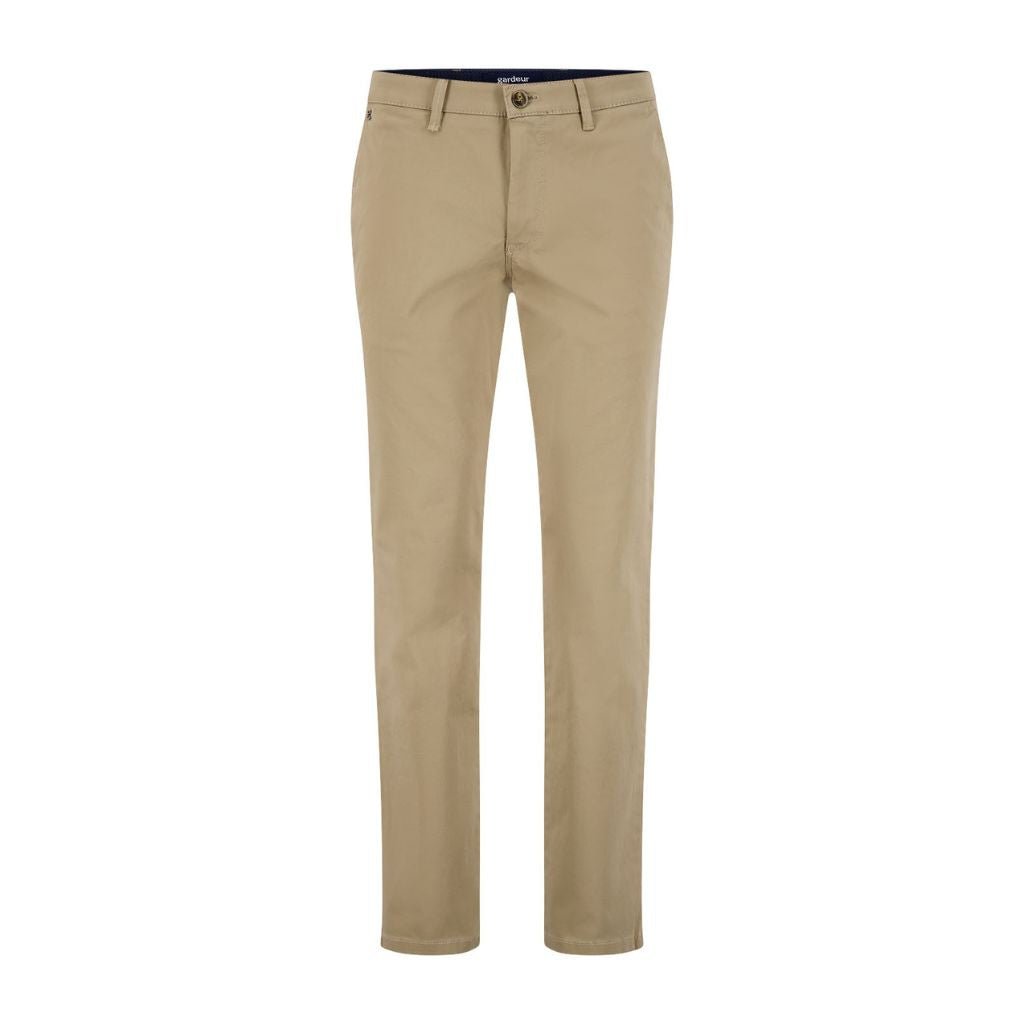GARDEUR Benito Modern Chino Pants for Men - Classic Beige Casual Trousers | Comfortable & Stylish for Office, Business, and Everyday Wear