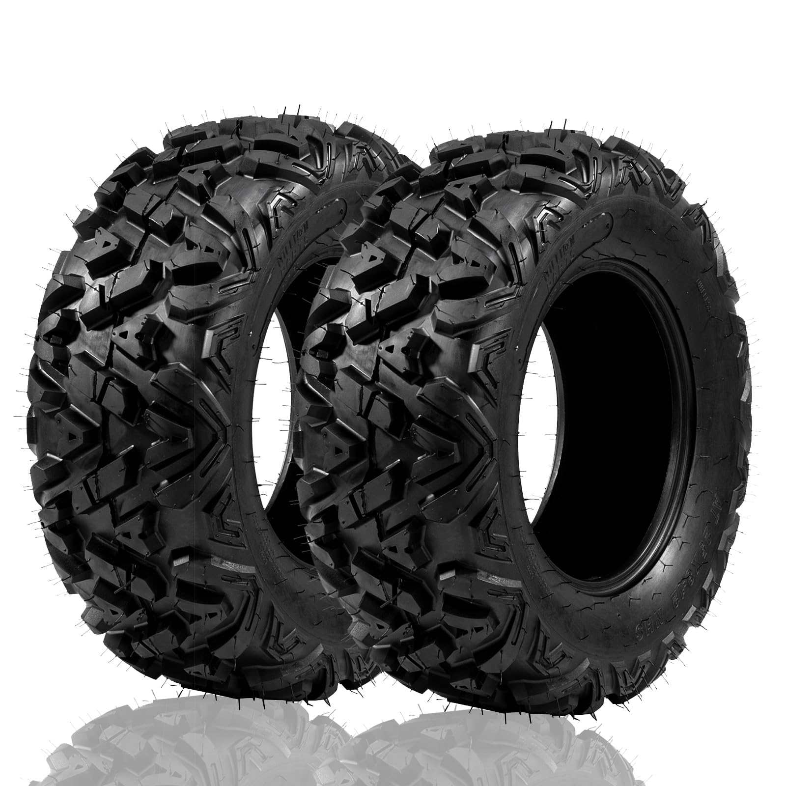 2-Pack All Terrain ATV/UTV Tires 26x9-14 (26x9x14) 6PR Tubeless Front - Heavy Duty Off-Road Performance for Mud, Sand & Trail Riding