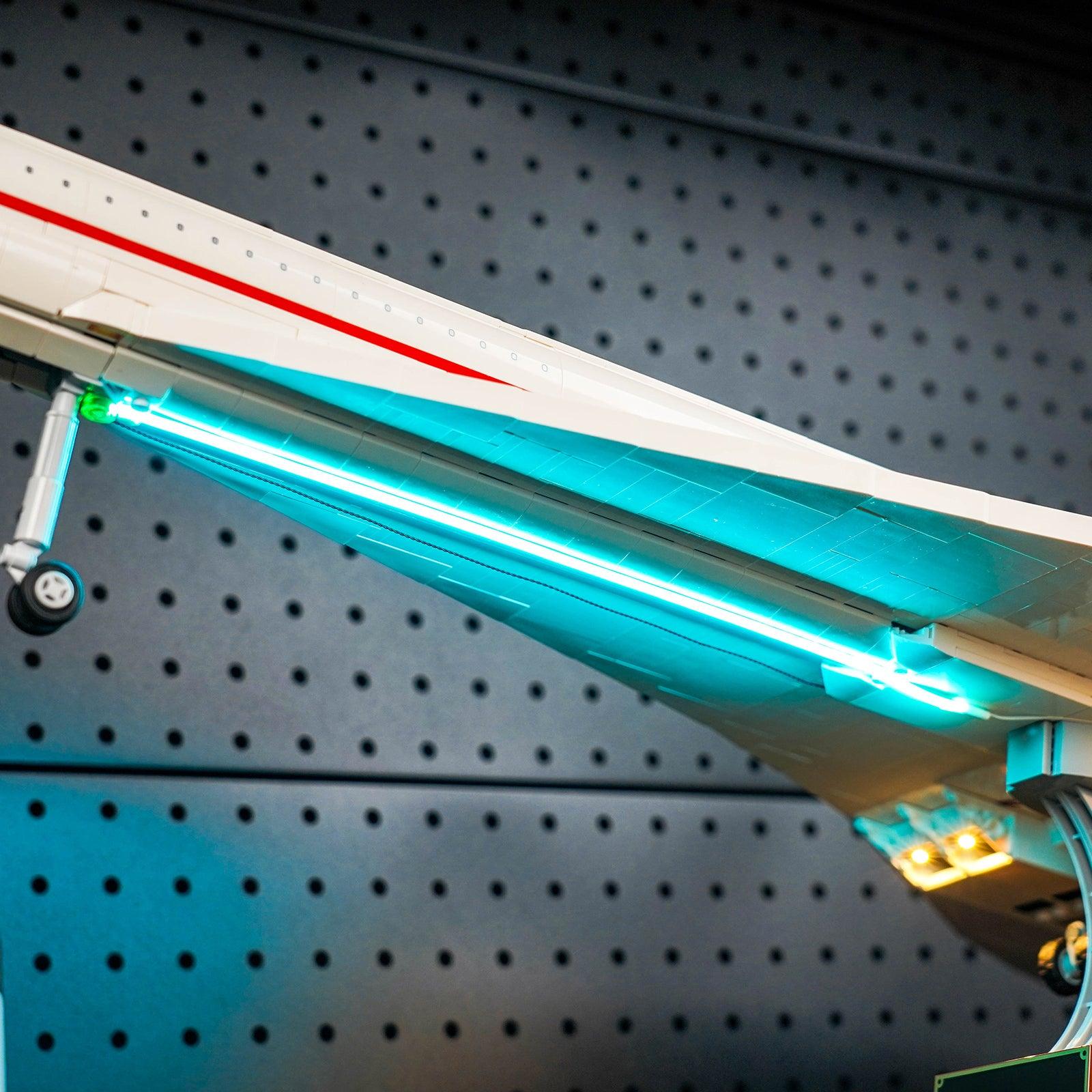 LED Lights Kit for Lego Concorde Icons 10318 - Enhance Your Model with Realistic Lighting Effects | Perfect for Display & Nighttime Play