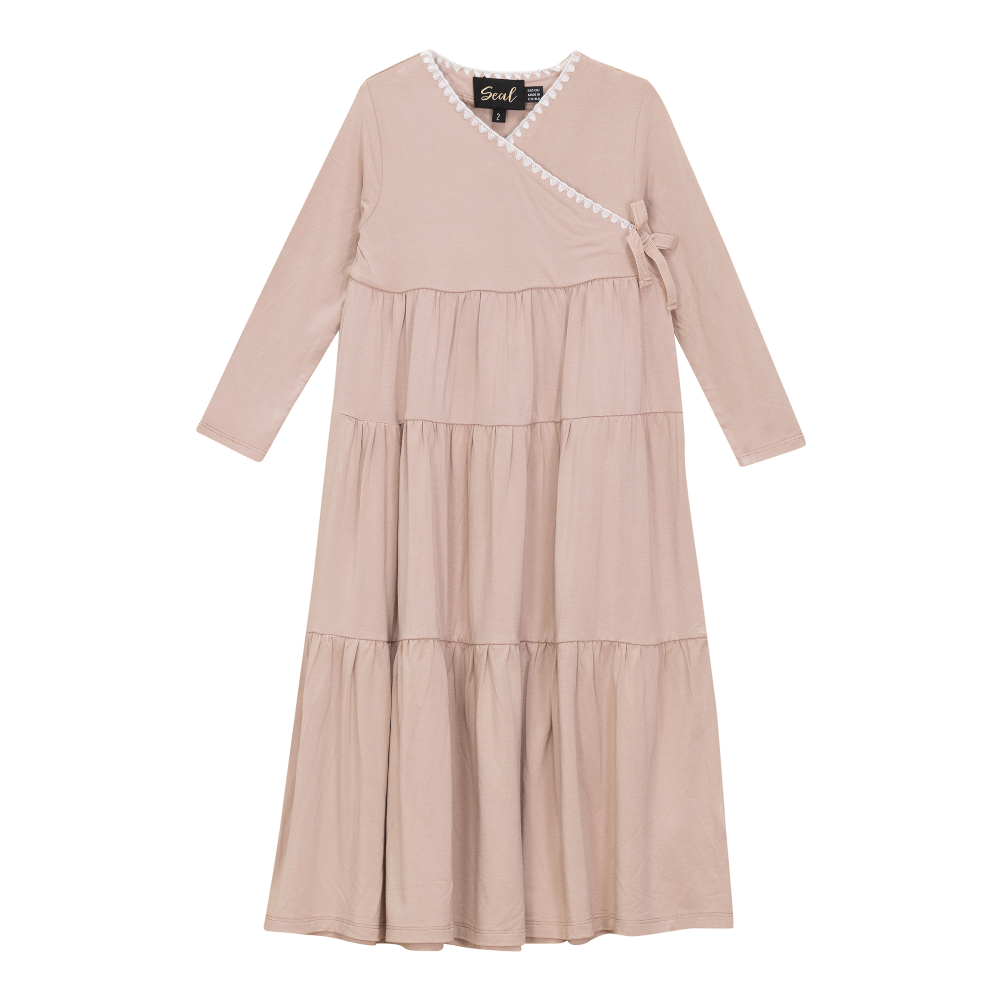 Elegant Tiered Wrap Robe for Women - Soft & Comfortable Bathrobe with Belt - Perfect for Spa, Lounge & Relaxation at Home