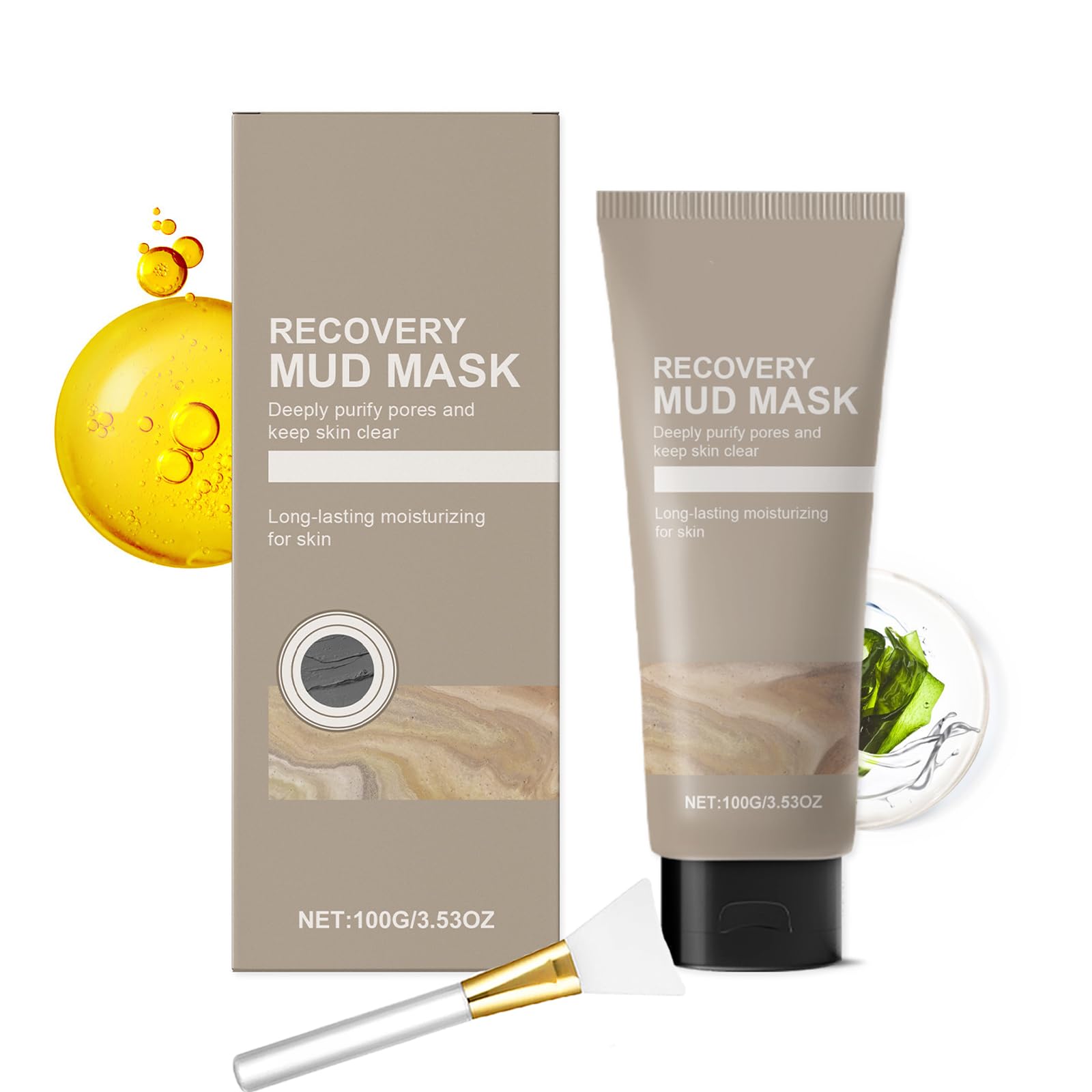Boryeong Mud Mask for Deep Cleansing & Hydration - Korean Clay Face Mask with Purifying & Moisturizing Benefits (1 Pack) | Perfect for Acne Treatment, Blackhead Removal & Spa Day Skincare Routine