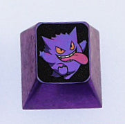 Gengar 1U Full Body Titanium Alloy Metal Personalized Keycaps - Custom Mechanical Keyboard Decorative Keycaps for Gaming & Typing Enthusiasts