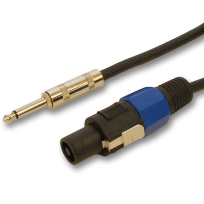 Seismic Audio SASPT14-25 25ft Speakon to 1/4