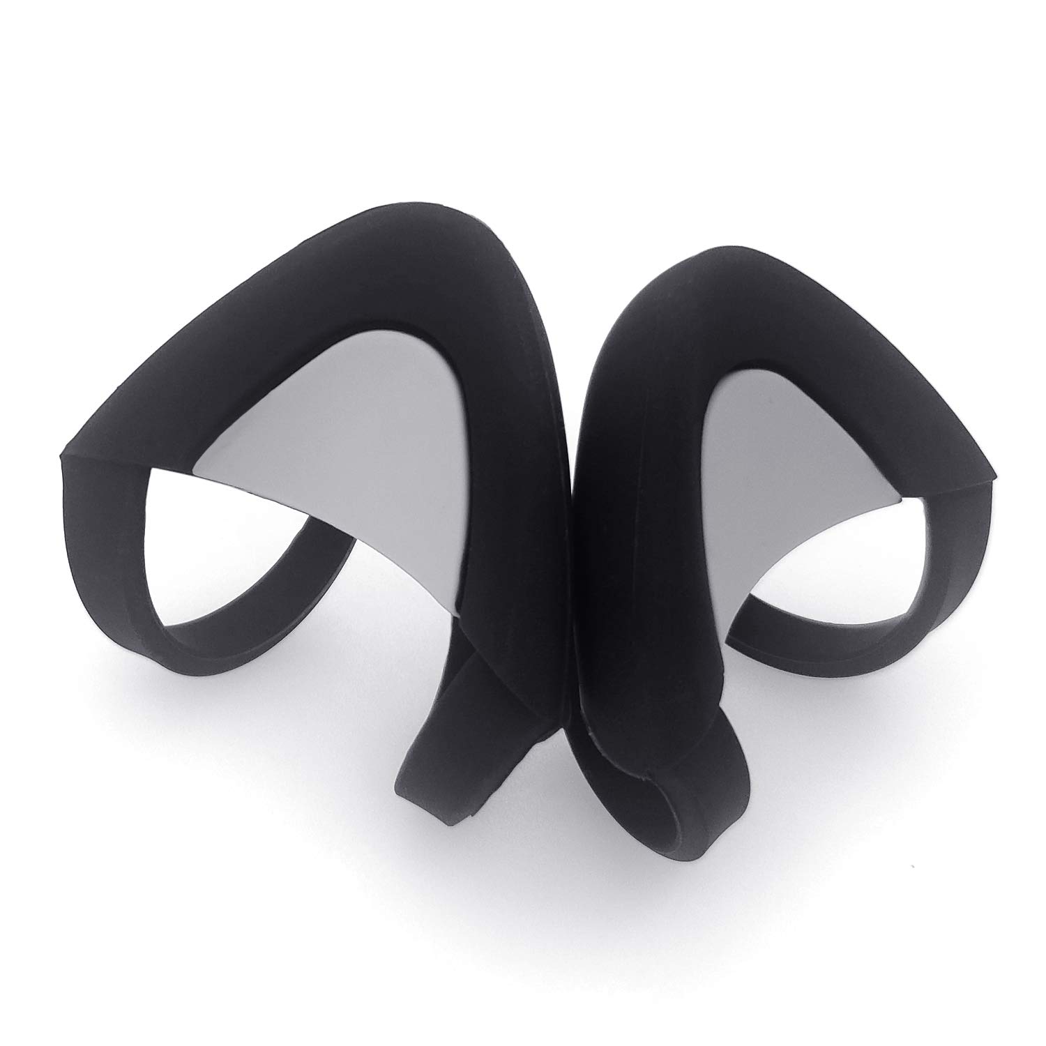 Adorable Pink Cat Ears Headphone Accessory - Universal Fit for HyperX Cloud/Cloud II/Cloud Flight & Gaming Headsets - Adjustable Kitty Ears for Live Streaming, Video Gaming & Cosplay (Black & Gray)