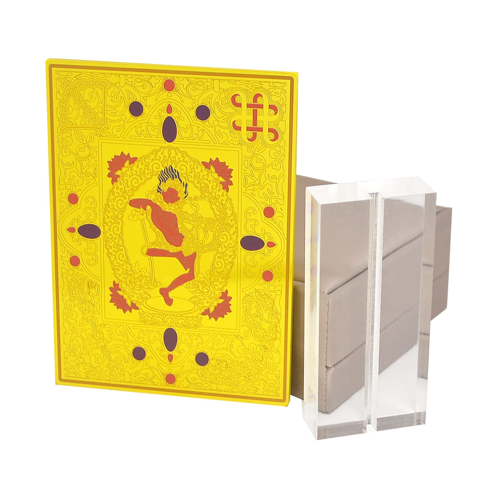 Feng Shui Kurukulle Goddess of Love Mini Plaque with Stand W4978 - Buddhist Altar Decor, Home Blessing, Meditation Gift for Spiritual Harmony