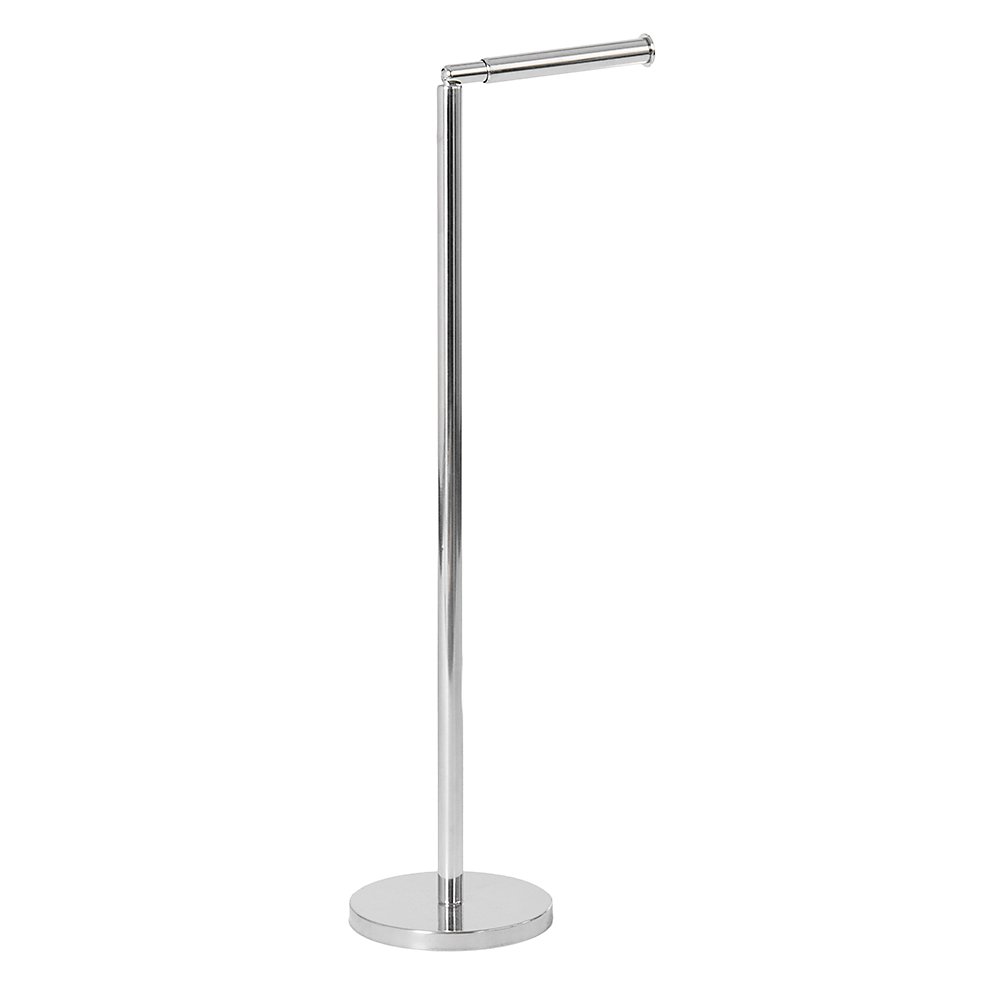 Freestanding Stainless Steel Toilet Paper Holder - Bathroom Tissue Stand with Heavy Duty Metal Base | Perfect for Home, Office, and RV Bathrooms