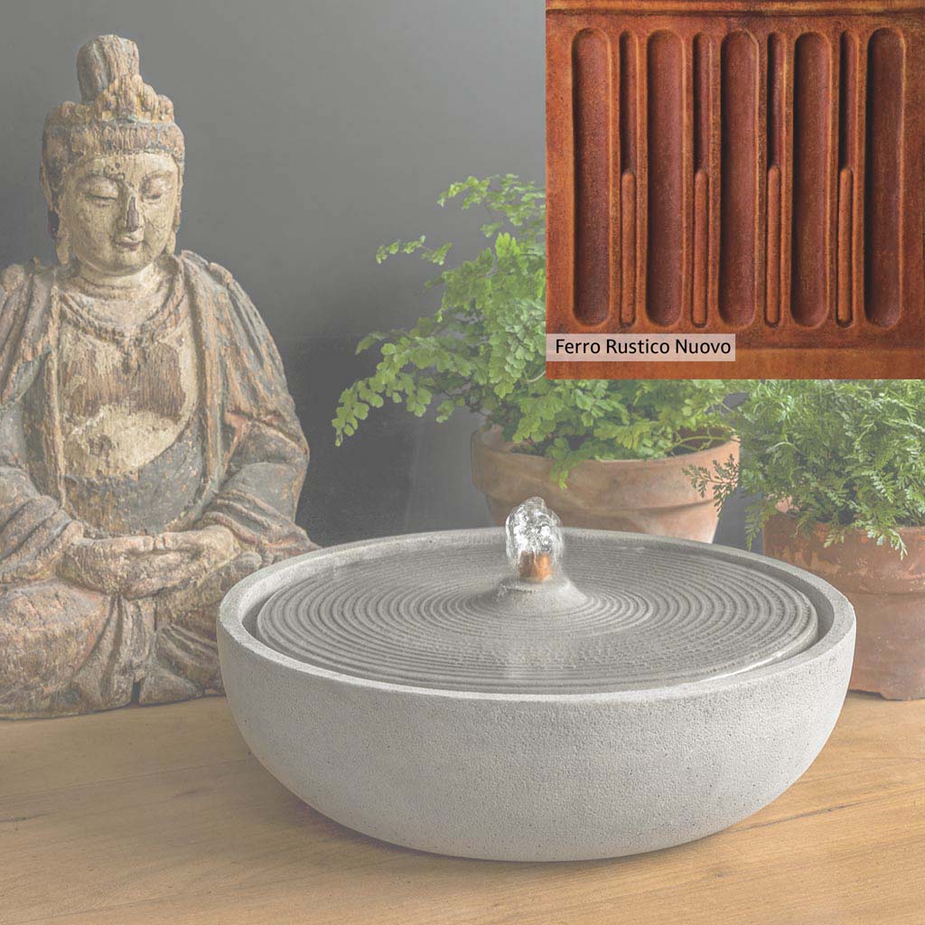 Campania International Ripple Fountain - Outdoor Garden Water Feature for Patio, Yard, and Landscape Decor | Relaxing Water Sounds for Backyard Oasis