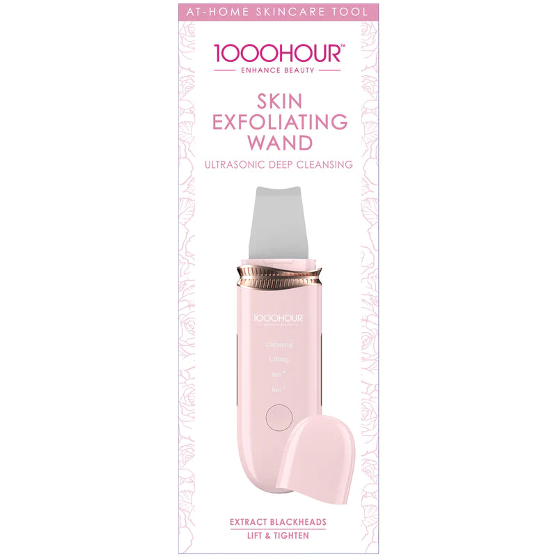 1000 Hour Skin Exfoliating Wand - Electric Face & Body Exfoliator for Smooth Skin - Perfect for Daily Skincare Routine & Spa Treatments