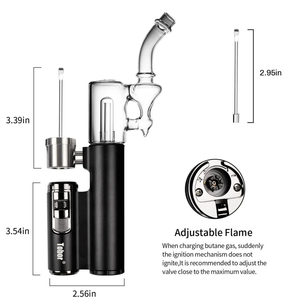BAZOKA PRO Mechanical Dab Rig Wax Vaporizer for Concentrates, Herbs & Oils - Portable E-Nail Kit for Dabbing, Vaping & Smoking at Home or On-The-Go