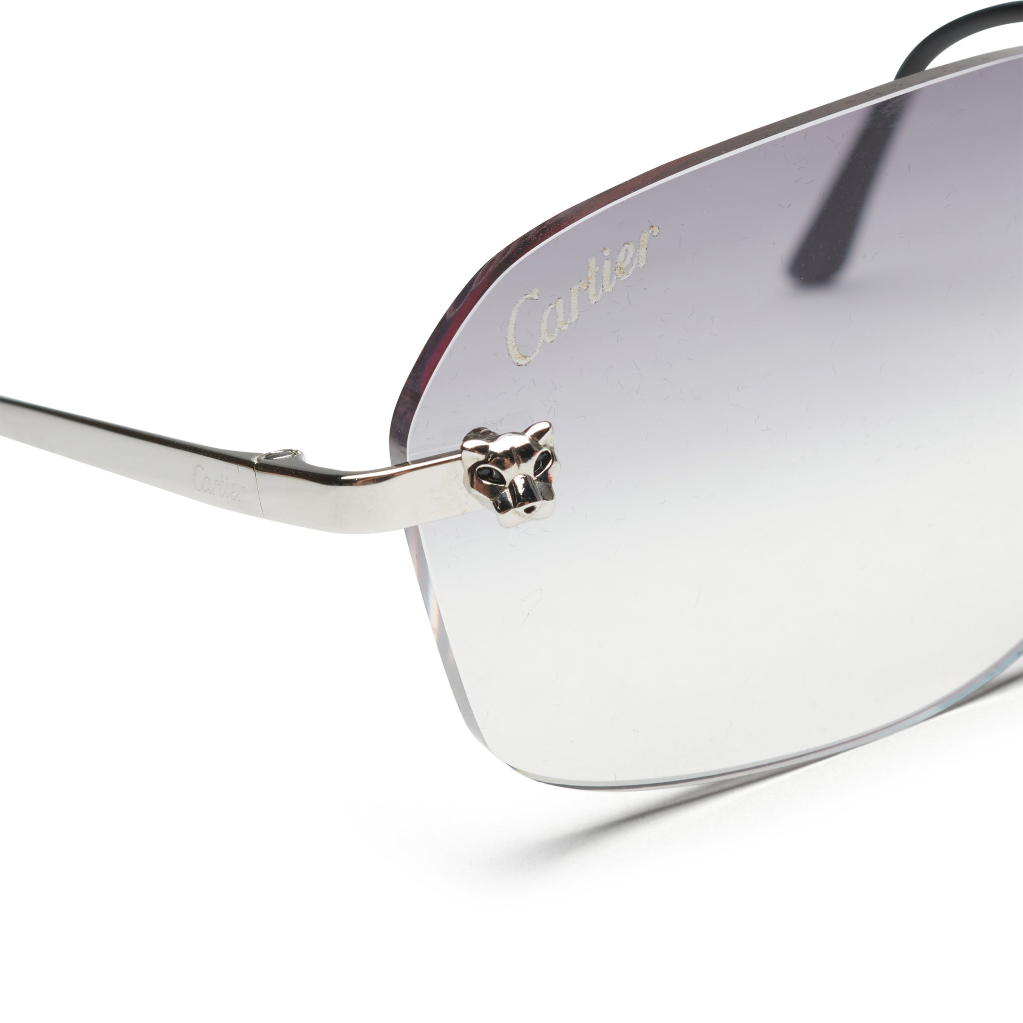 Cartier CT01480 002 Panthere De Cartier Rimless Sunglasses - Luxury Designer Eyewear for Women | UV Protection & Lightweight Comfort | Perfect for Fashion, Travel & Outdoor Activities