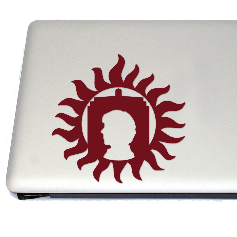 Superwholock Seal Vinyl Decal for Cosplay & Fan Gear - Merlot Burgundy - Perfect for Laptops, Cars, Tumblers & DIY Projects