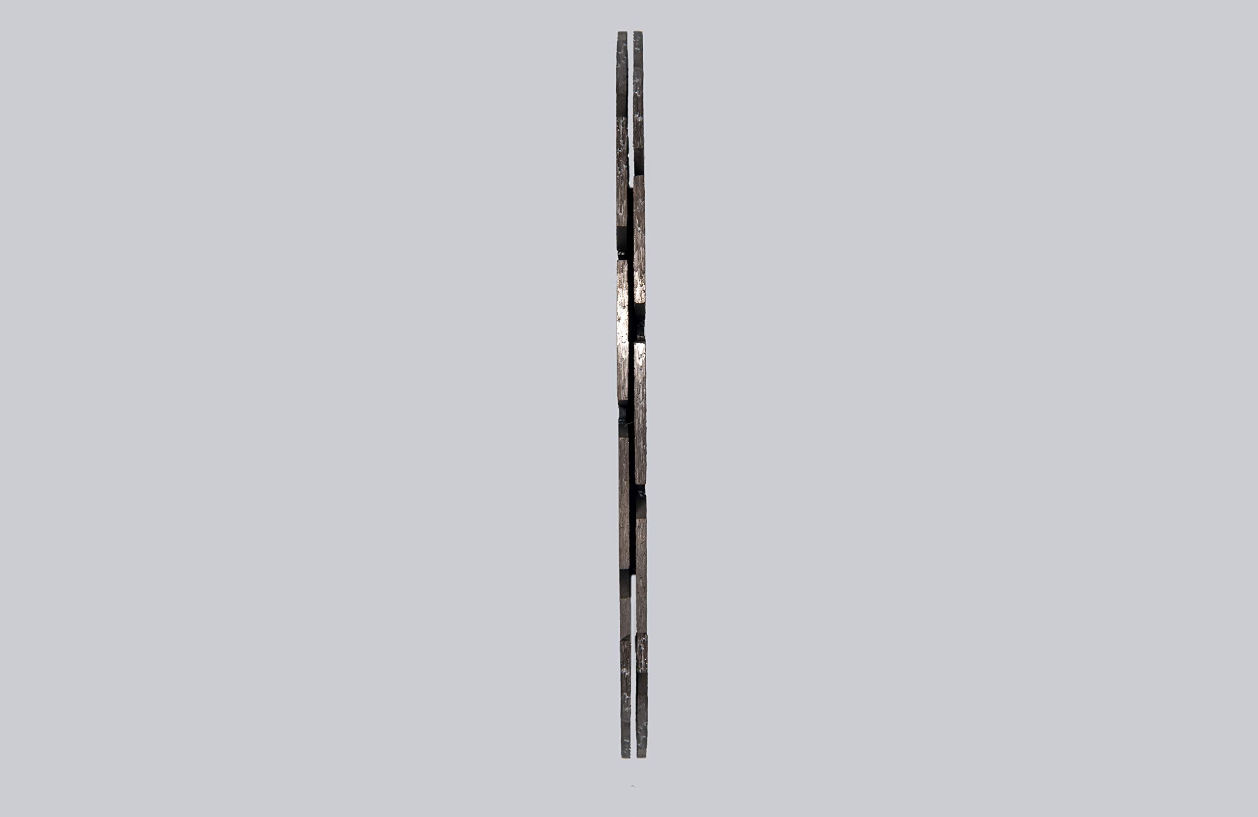 Premium Diamond Tuck Pointing Black Sandwich Blade 4.5