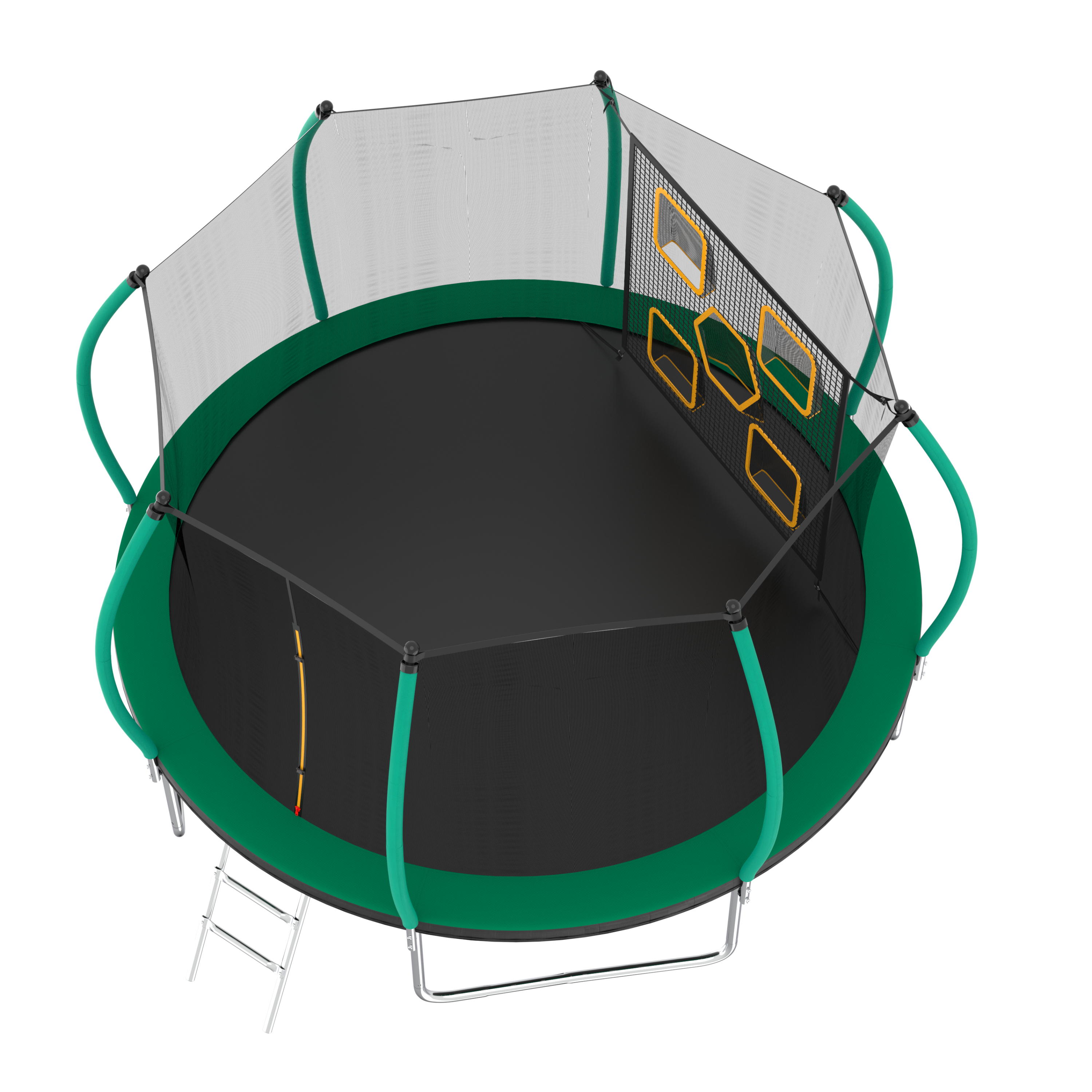 14FT Trampoline with Safety Enclosure & Ladder - ASTM Approved Outdoor Trampoline for Kids - Perfect for Backyard Fun, Exercise & Family Recreation