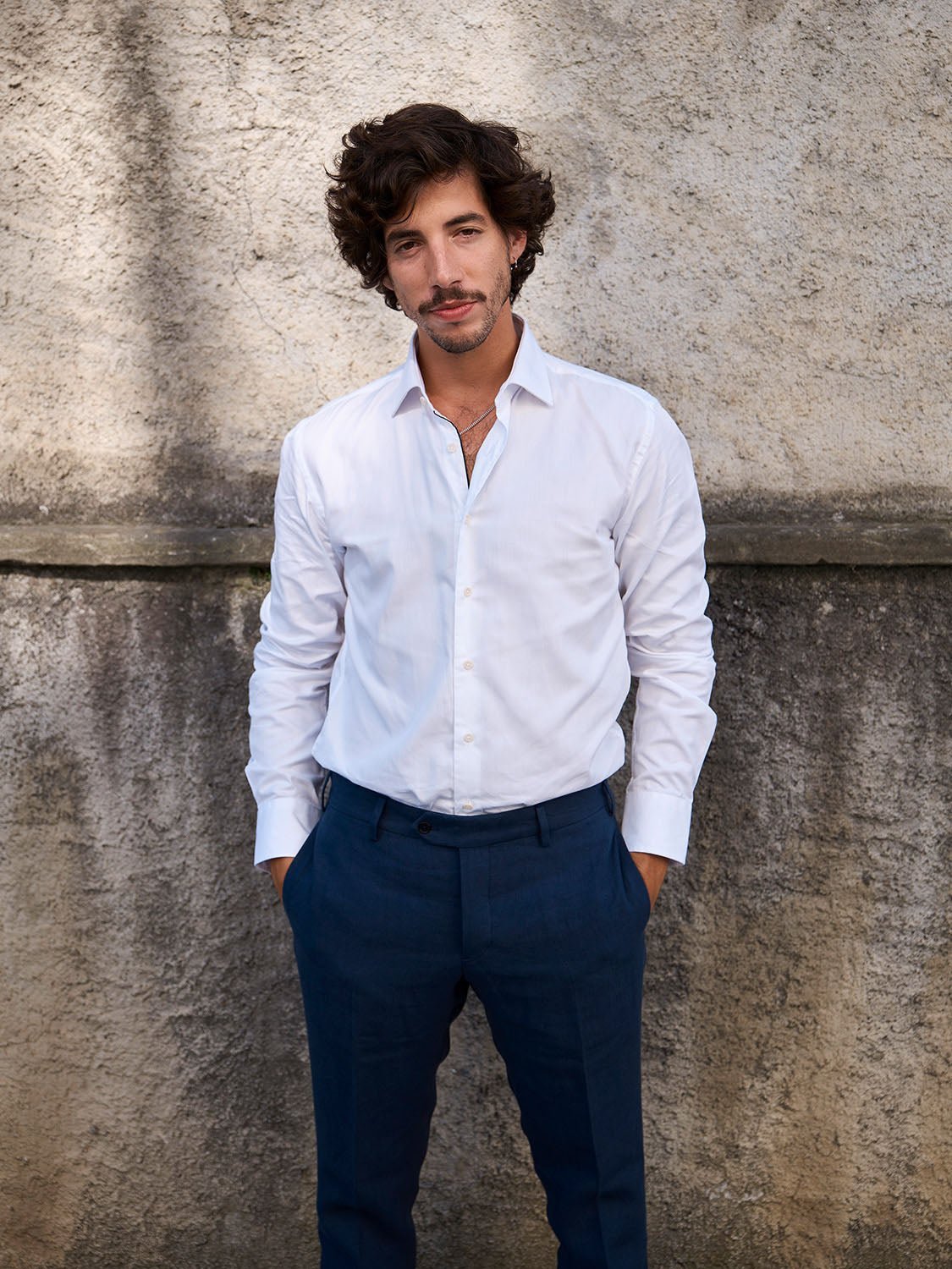 Premium Madeira White Dress Shirt for Men - Formal Business & Office Wear - Slim Fit Cotton Button Down Shirt for Weddings, Interviews & Professional Occasions