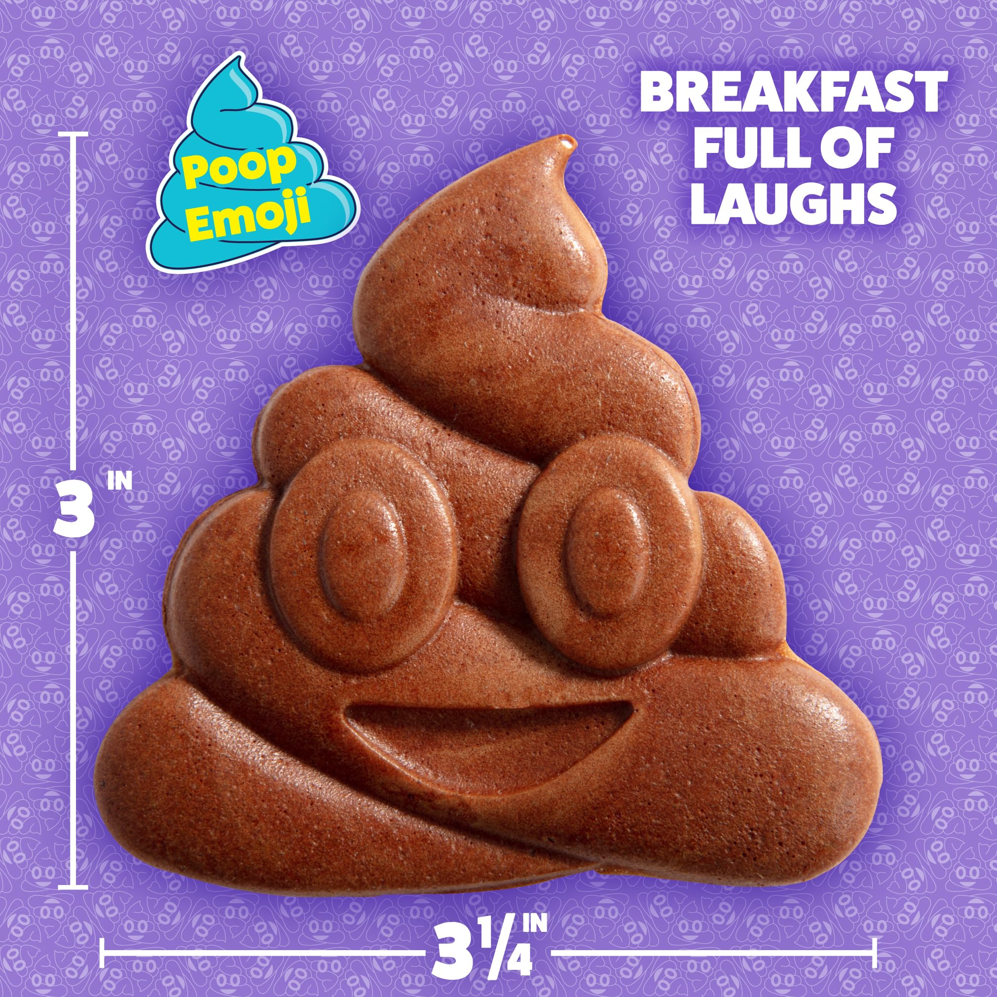 Poop Emoji Mini Waffle Maker - 4