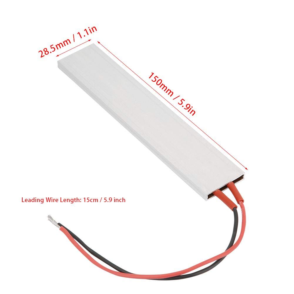 YWBL-WH 150×28.5mm Aluminum Air Heater with Thermostat - 24V 70W Heating Plate for Industrial Equipment & HVAC Systems | Perfect for Component Warming, 3D Printer Enclosures & Laboratory Instruments