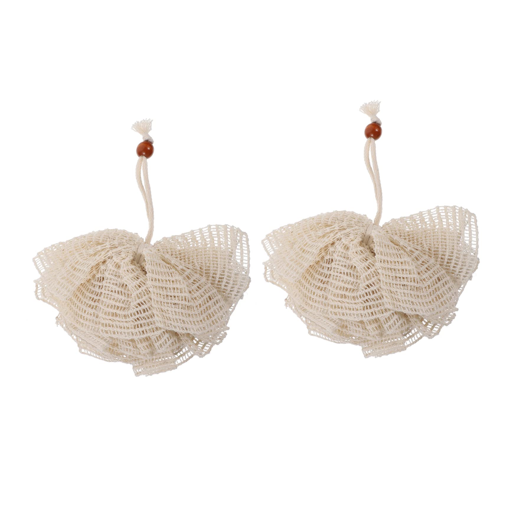 Exfoliating Bath Sponge & Loofah Scrubber - Soft Shower Pouf for Smooth Skin - 2 Pack - Perfect for Gentle Exfoliation & Relaxing Bath Time