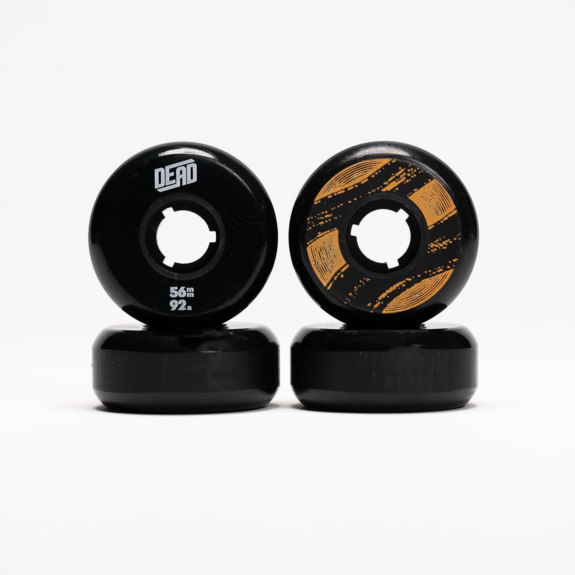 56mm Dead Team Inline Skate Wheels - High-Performance Rollerblade Wheels for Speed Skating, Aggressive Skating & Outdoor Sports