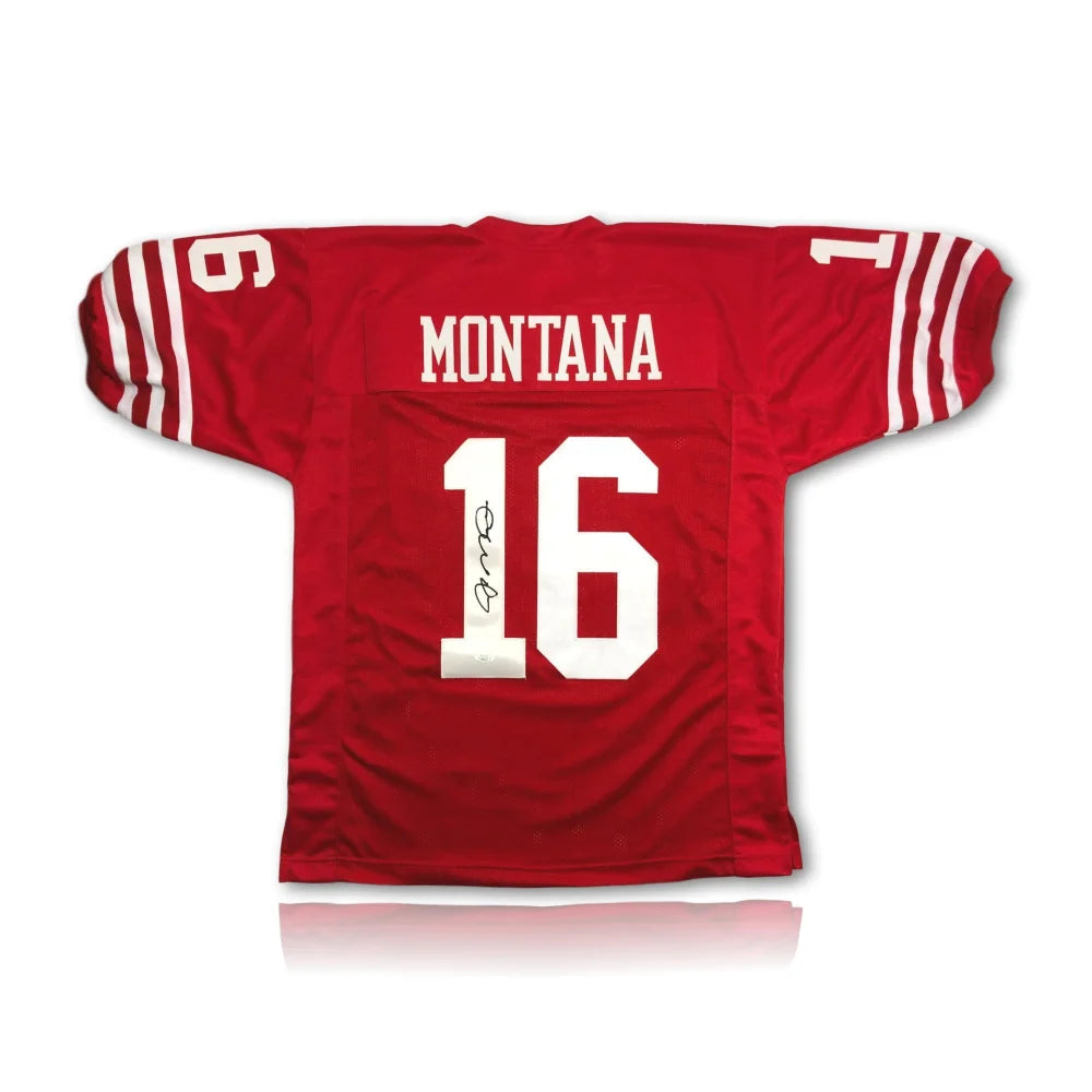 Authentic Joe Montana Signed Red San Francisco 49ers Jersey with JSA COA - Perfect for NFL Memorabilia Collectors & 49ers Fans Display