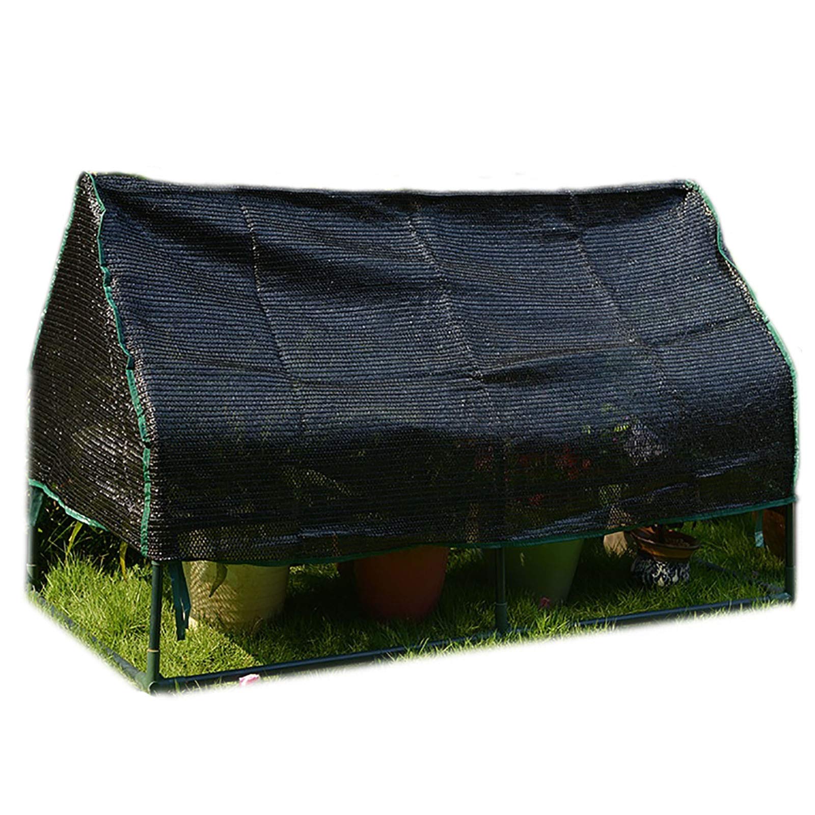 Portable Flower Tent for Outdoor Garden - Sunproof Greenhouse with Black PE Mesh Cover & Steel Frame - 180×88×90cm (71×34.6×35in) - Perfect for Backyard, Patio, and Plant Protection
