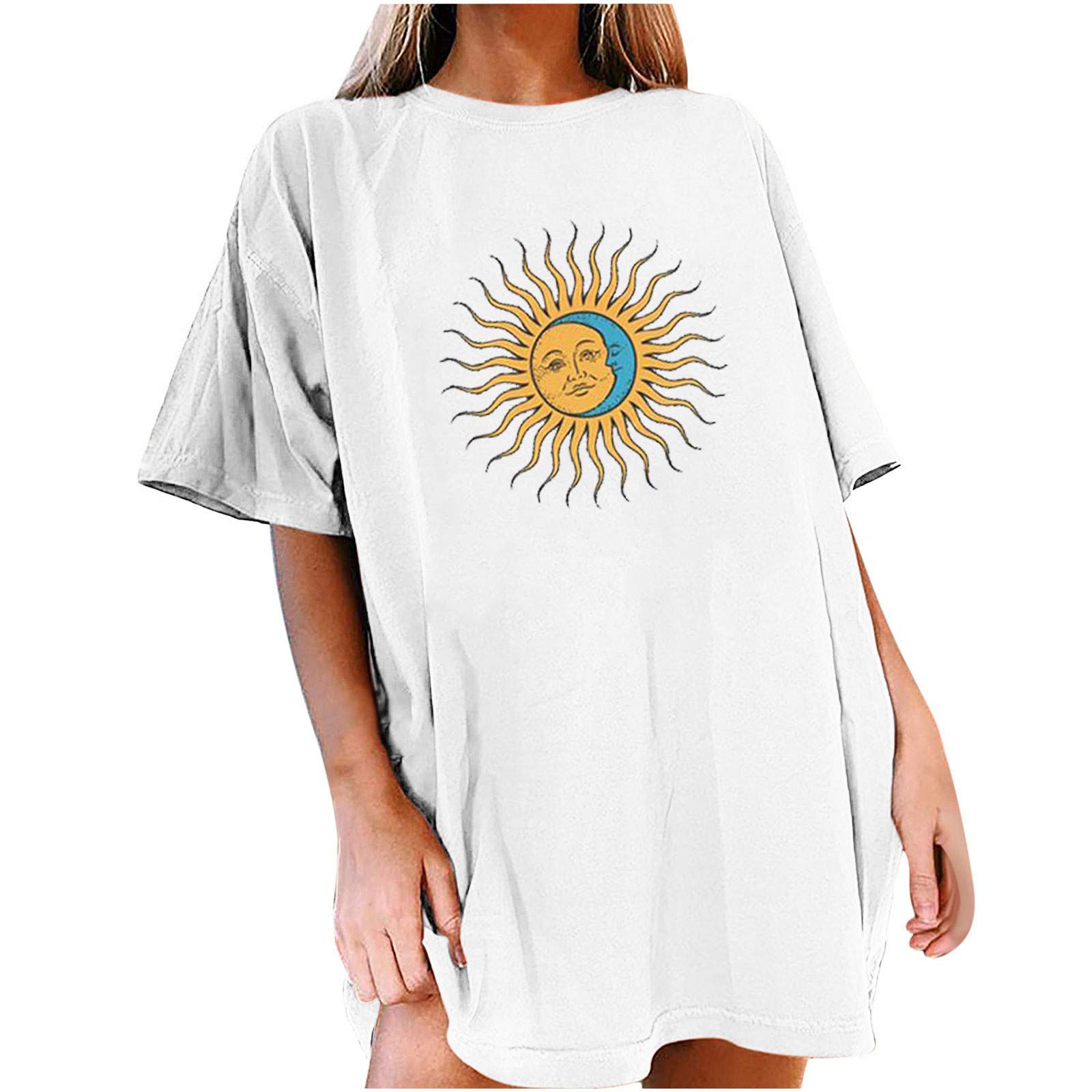 Vintage Women's Short Sleeve Blouse - Floral Printed Casual Top with Drop Sleeves for Older Women | Perfect for Summer Outfits, Date Nights & Casual Wear
