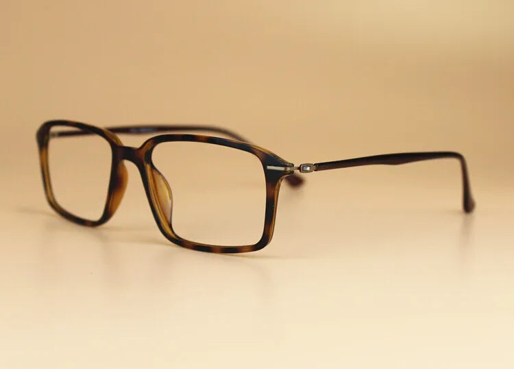 Brightzone Unisex Full Rim Square Ultem Carbon Steel Eyeglasses 79019 - Lightweight Durable Frames for Men & Women - Perfect for Reading, Work, and Everyday Wear
