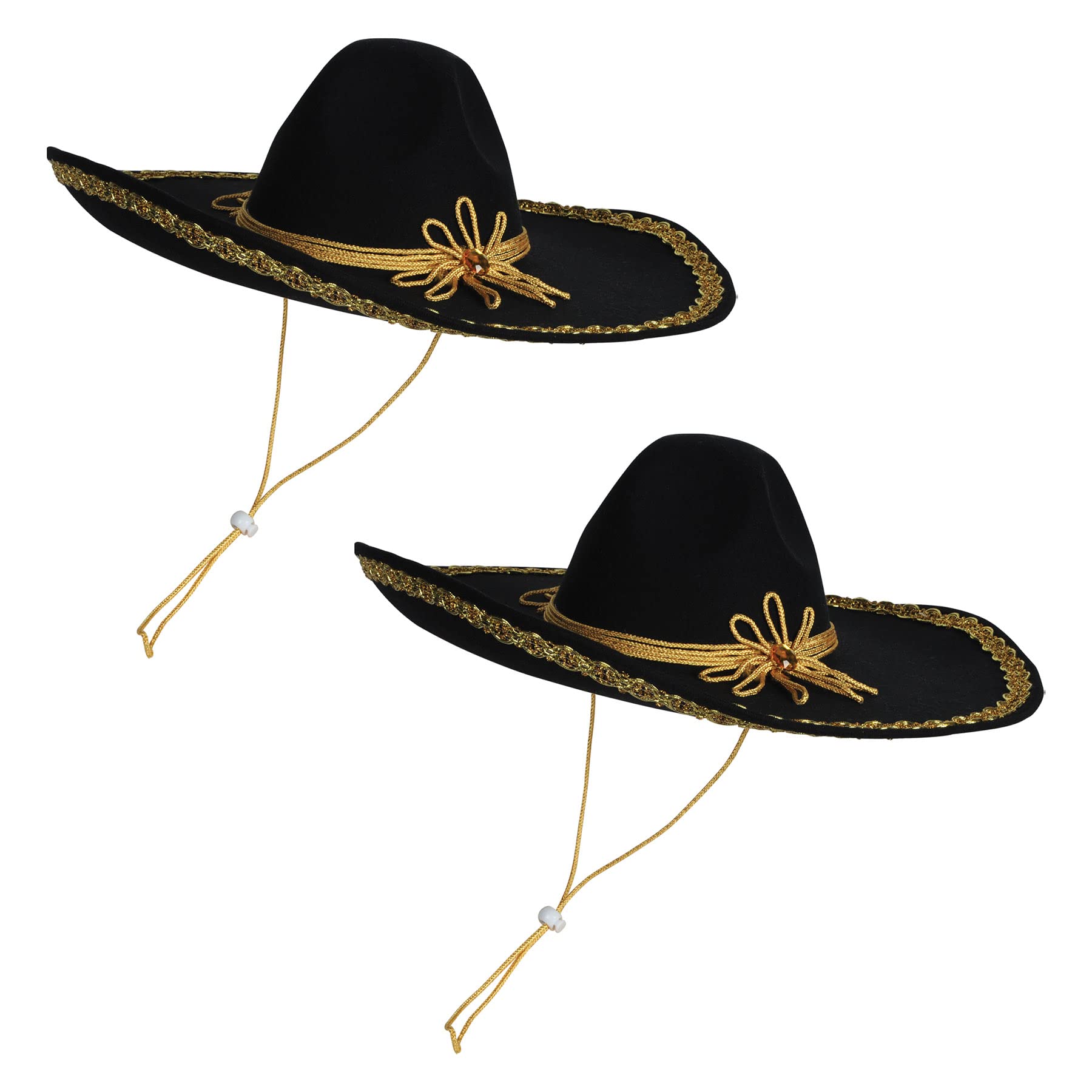 Beistle Felt Sombrero Hats - Mexican Fiesta Party Supplies for Cinco de Mayo, Themed Parties & Costume Accessories