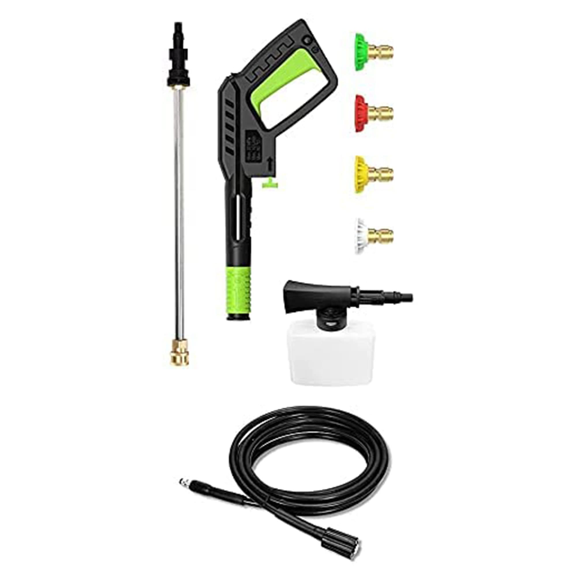 PAXCESS HWY23E 3000 PSI Electric Pressure Washer - Portable Power Cleaner with 4 Nozzles, Wheels & Accessories for Car Washing, Deck Cleaning, Patio, Driveway, Home Exterior & Outdoor Furniture Maintenance | Ideal for Residential & Commercial Use