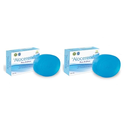 Alocerene Bar 100g (Pack of 2) - Natural Soap for Sensitive Skin & Daily Cleansing - Perfect for Home, Travel & Gym Use