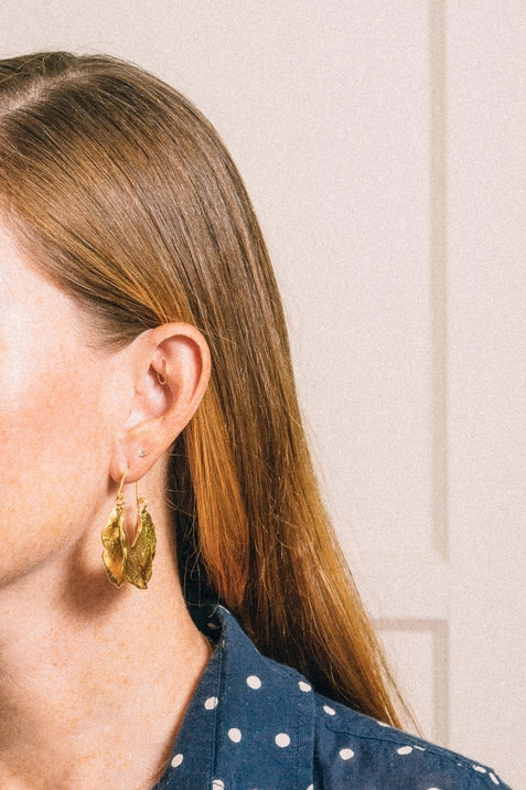Abey Hoop Earrings for Women - 14K Gold Plated Stainless Steel Circle Earrings | Hypoallergenic & Tarnish-Free | Perfect for Everyday Wear, Parties & Gifts