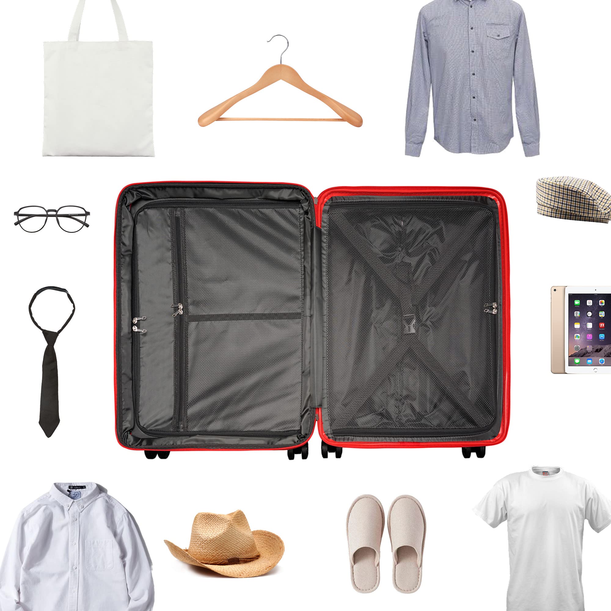 Expandable 2-Piece Luggage Set with Spinner Wheels & TSA Lock - 20