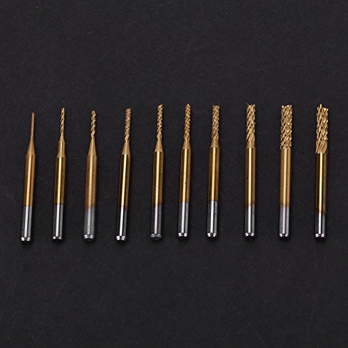 High Hardness Cemented Carbide End Mill with Titanium Coating - 37mm Milling Cutter for Plastics & Circuit Boards - Perfect for CNC Machining, PCB Engraving & Precision Cutting