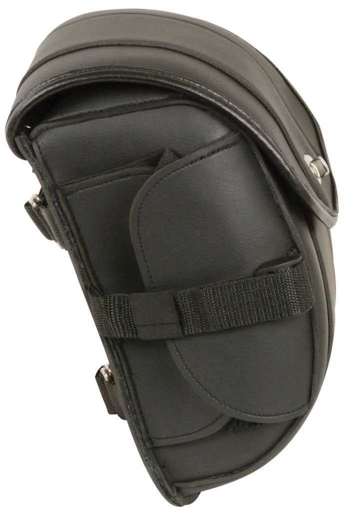 **Motorcycle Cruiser Sissy Bar Carry Bag - Black Travel Luggage for Motorbike Storage & Road Trips**