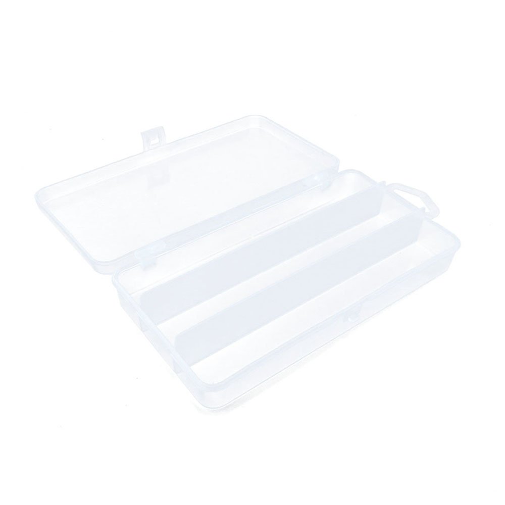 Clear Plastic Beads Storage Box - Tackle Box Organizer for Fishing Lures, Scrapbooking Supplies & Small Parts | Portable Fly Box Case for Crafting, Jewelry Making & Outdoor Fishing Gear (Model BX016)
