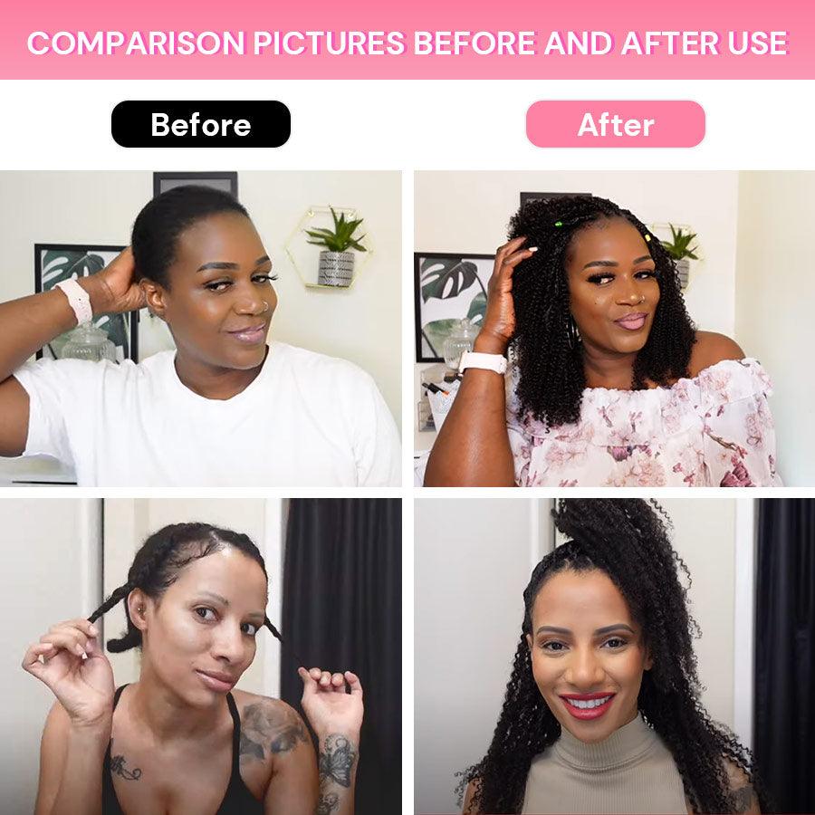 WOWANGEL Human Braiding Hair for Boho Braids - Afro Kinky Curly 100g Natural Hair Extensions for Protective Styles & Box Braids | Perfect for Everyday Wear, Parties & Special Occasions