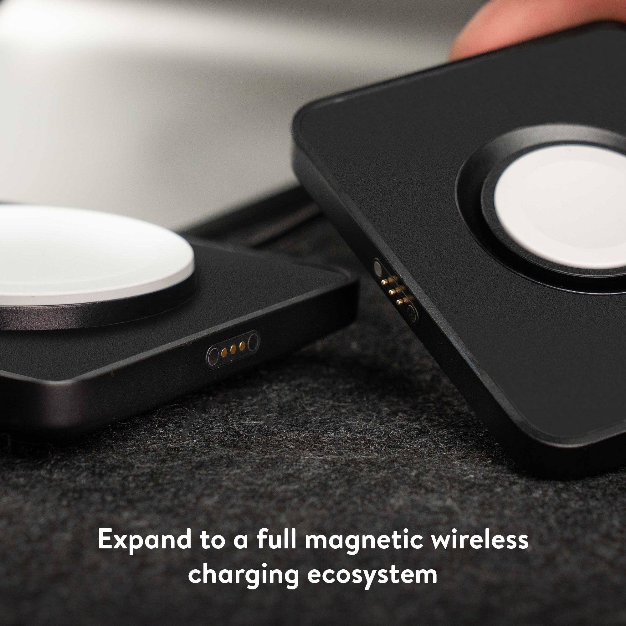 Matte Black Elevated Apple Watch Charger Stand - Fast Wireless Charging Dock for Apple Watch Series 9/8/7/6/SE - Perfect for Nightstand, Office Desk & Travel Accessories
