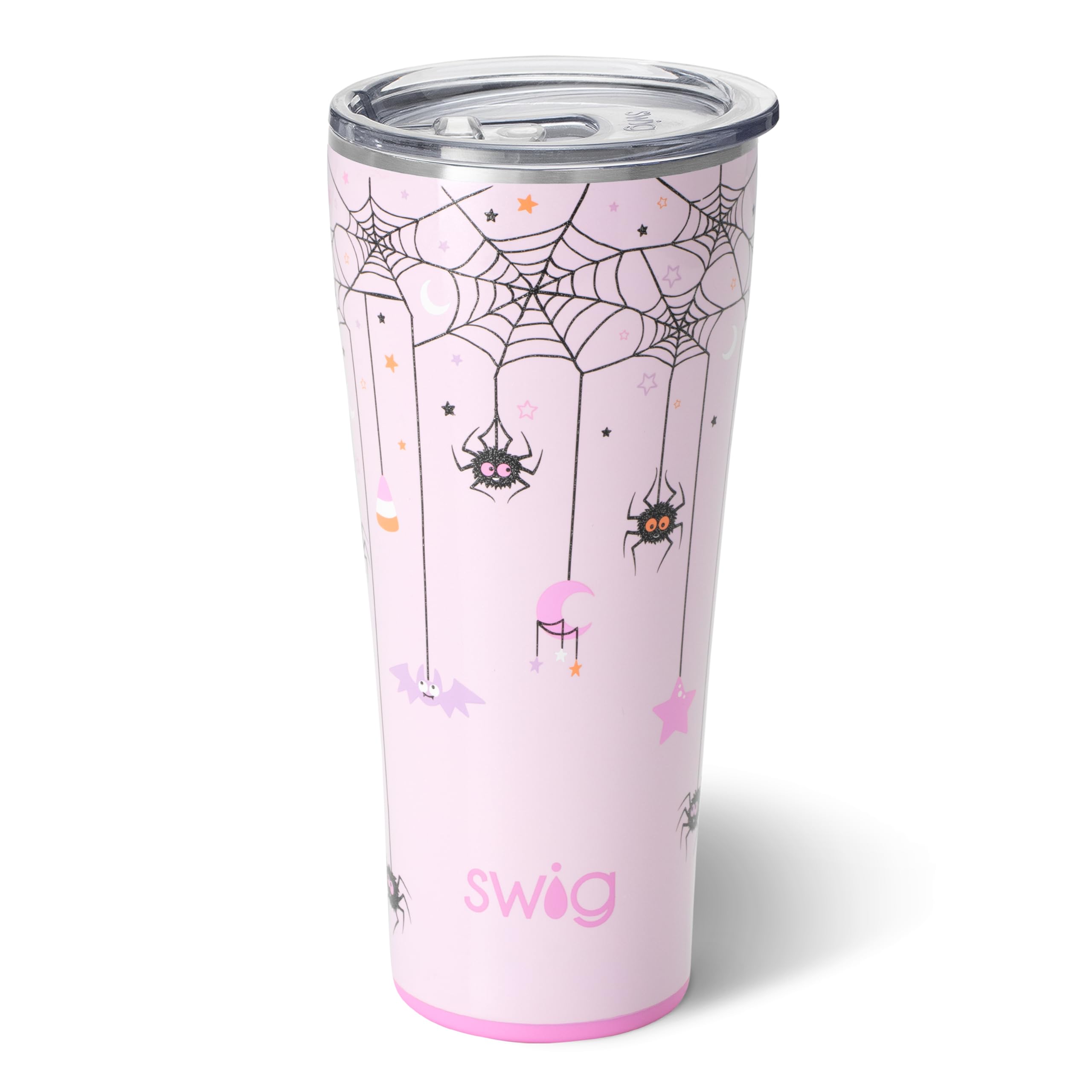 32oz Insulated Stainless Steel Tumbler with Lid - Leakproof Travel Coffee Mug, Cup Holder Friendly, Double Wall Vacuum Insulation for Hot & Cold Drinks - Perfect for Commuting, Camping, Office & Outdoor Activities (Sweet And Spooky Design)