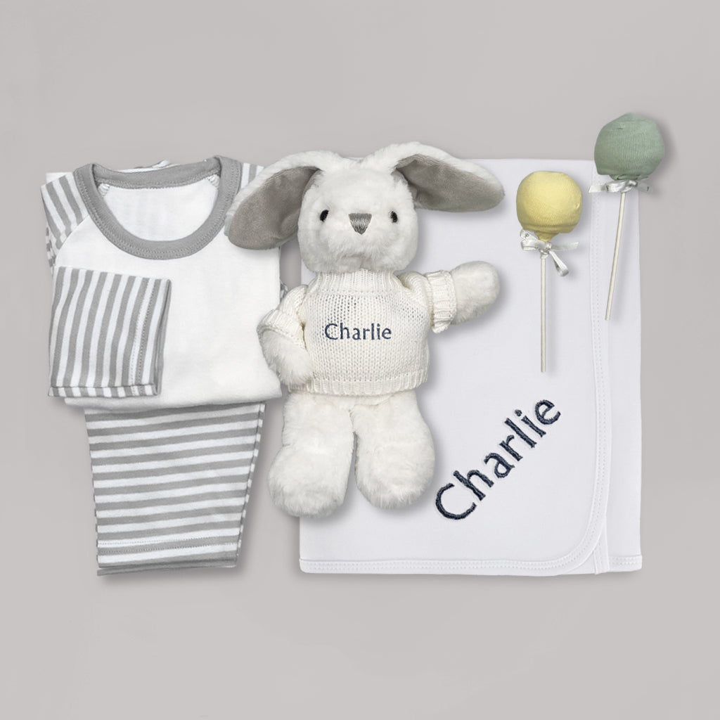 Little Bunny Snuggle Hamper - Soft Neutral Baby Laundry Basket for Nursery, Bedroom & Playroom Organization | Perfect for Newborn Gifts & Kids' Room Decor