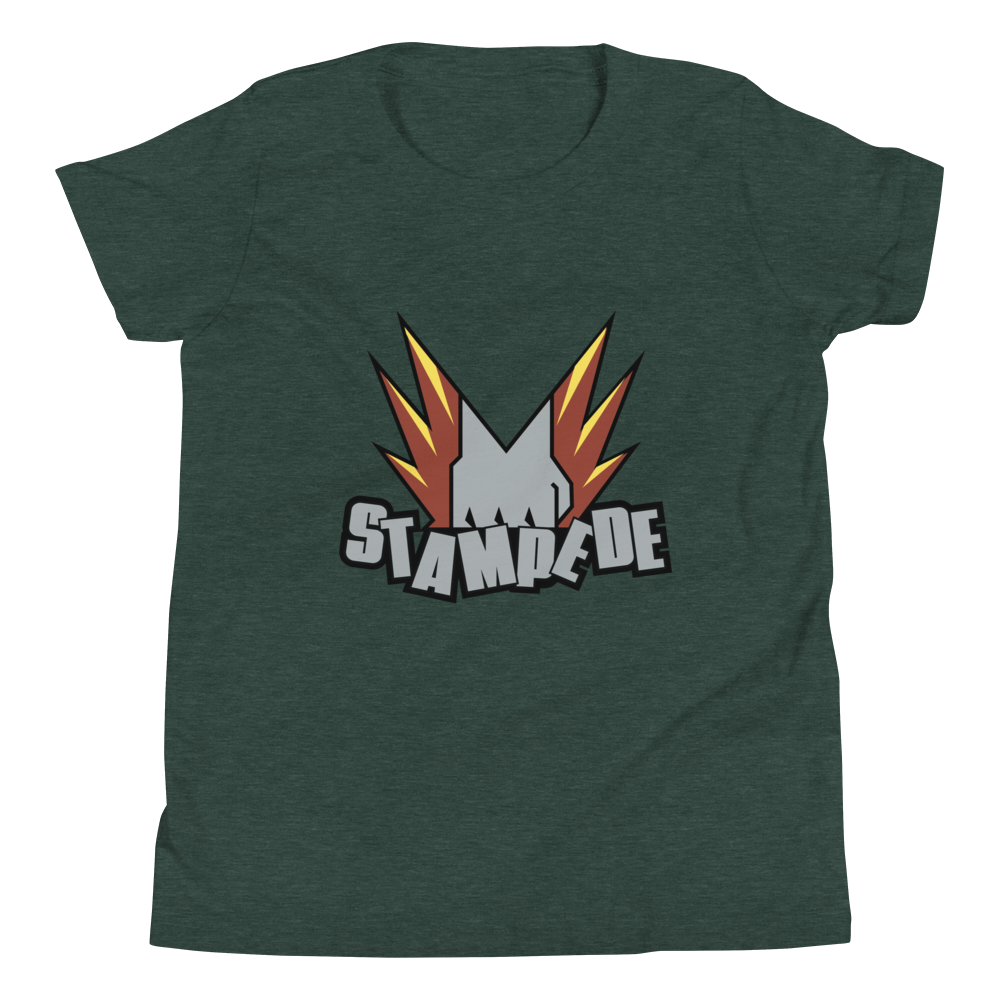 Zoo Jitsu Fighters Stampede Youth Short Sleeve T-Shirt - Cool Animal Martial Arts Graphic Tee for Boys & Girls - Perfect for School, Playdates & Martial Arts Classes