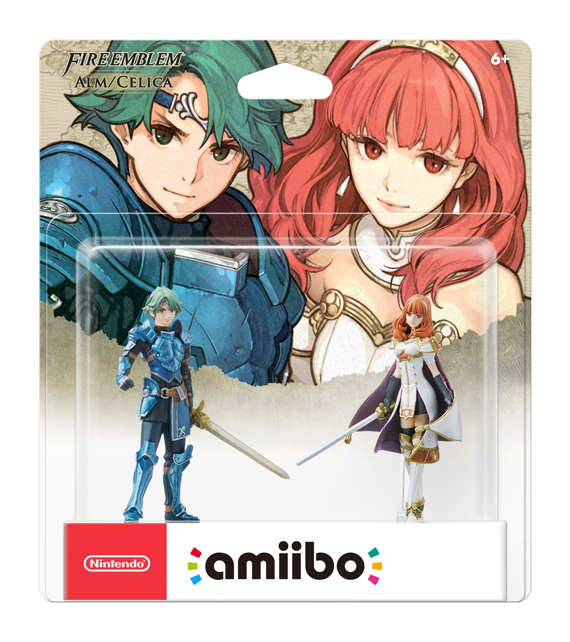 Nintendo Alm & Celica amiibo 2-Pack for Nintendo 3DS - Fire Emblem Collectible Figures - Perfect for Gaming, Display & Gift Giving