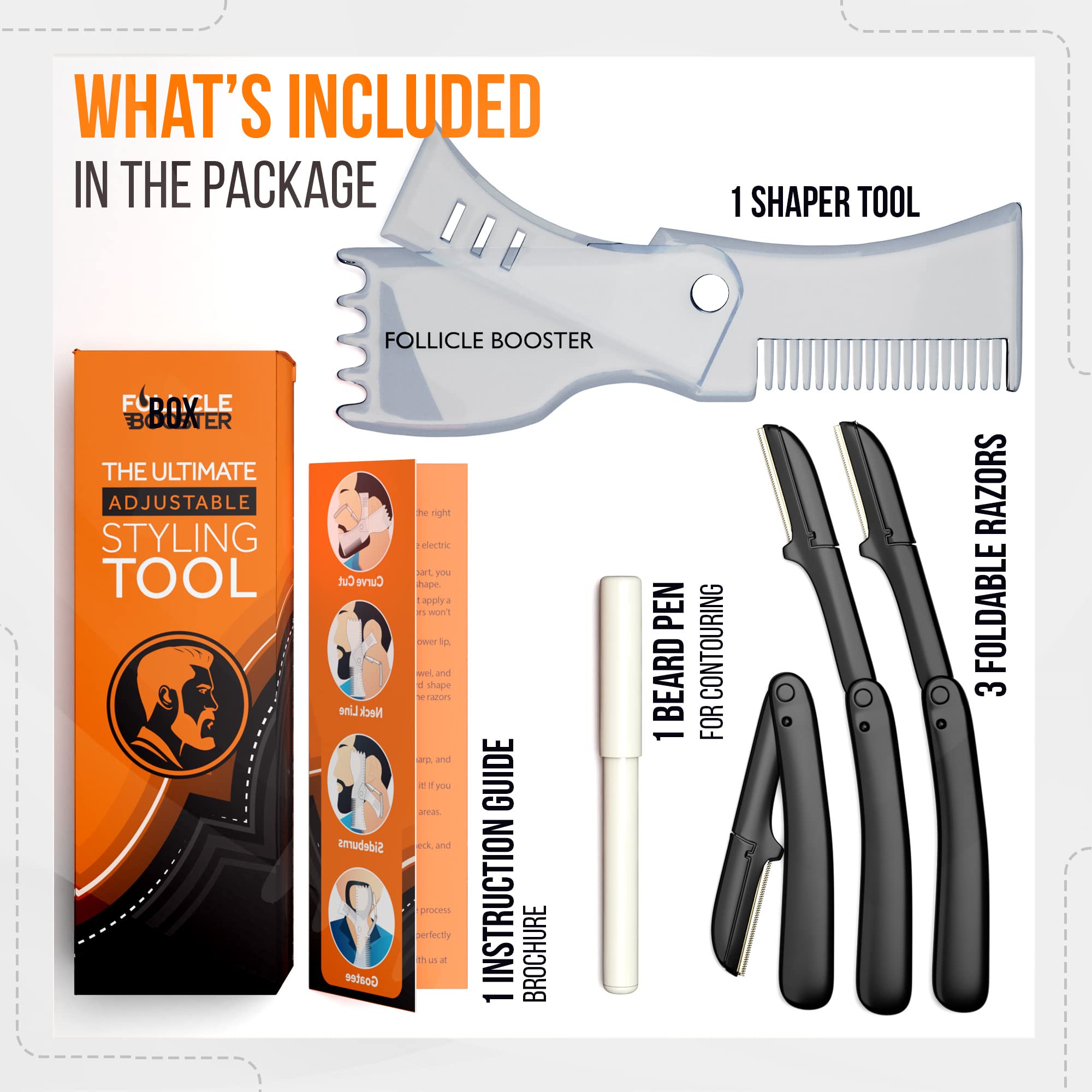 Beard Pencil & Shaper Kit - Black | Grooming & Styling