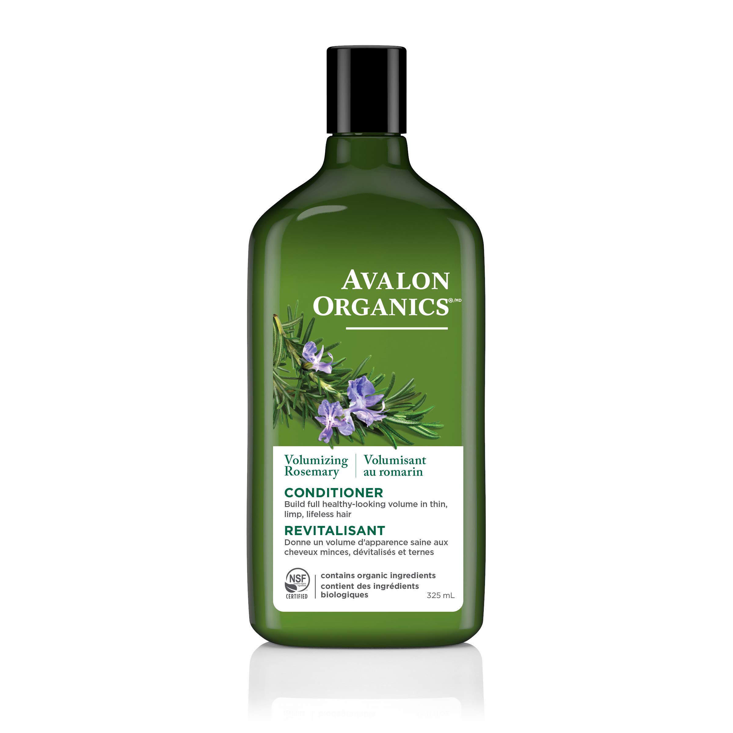 Avalon Organics Rosemary Conditioner - 11 Oz (Pack of 3) | Sulfate-Free, Vegan Hair Care for Dry & Damaged Hair - Perfect for Daily Use & Scalp Nourishment