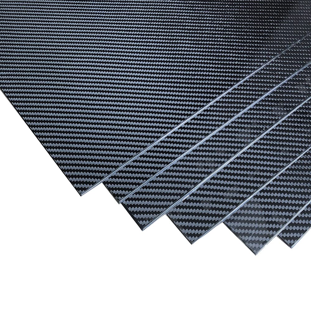 3K Full Carbon Fiber Plate 600x600x1.5mm - 100% Pure Carbon Fiber Sheet with Cross Grain & Matte Surface - Ideal for Automotive, Aerospace, and DIY Projects