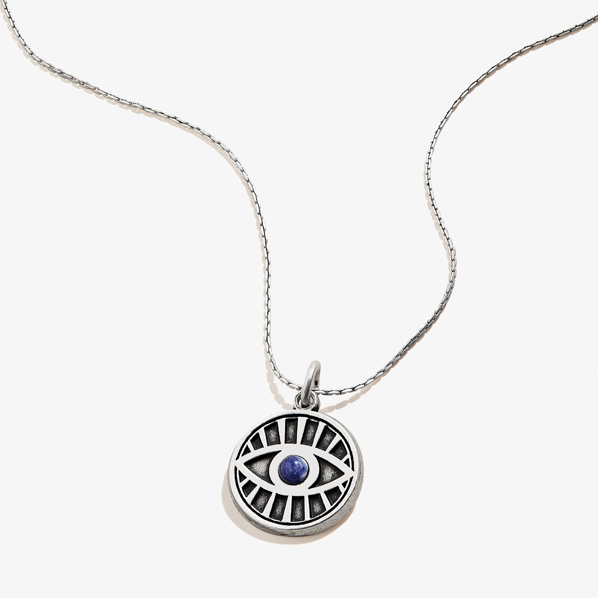 Evil Eye Protection Necklace - Genuine Sodalite Gemstone Jewelry for Women, Gift for Good Luck & Positive Energy | Perfect for Everyday Wear, Spiritual Healing & Fashion Accessory