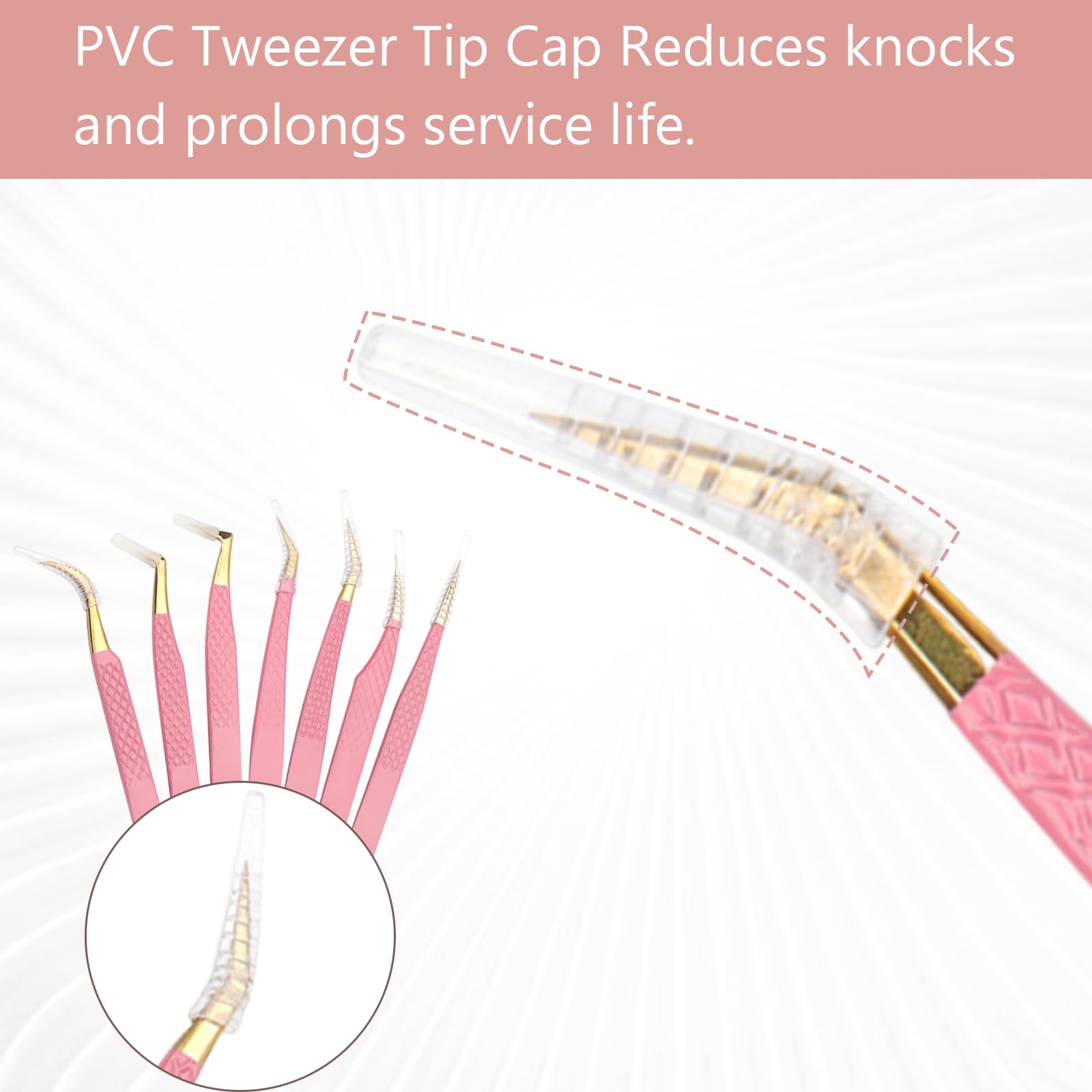 Professional Stainless Steel Eyelash Extension Tweezers - Straight & Curved Volume Lashes Tool for Salon & Home Use | Perfect for Lash Artists & DIY Beauty