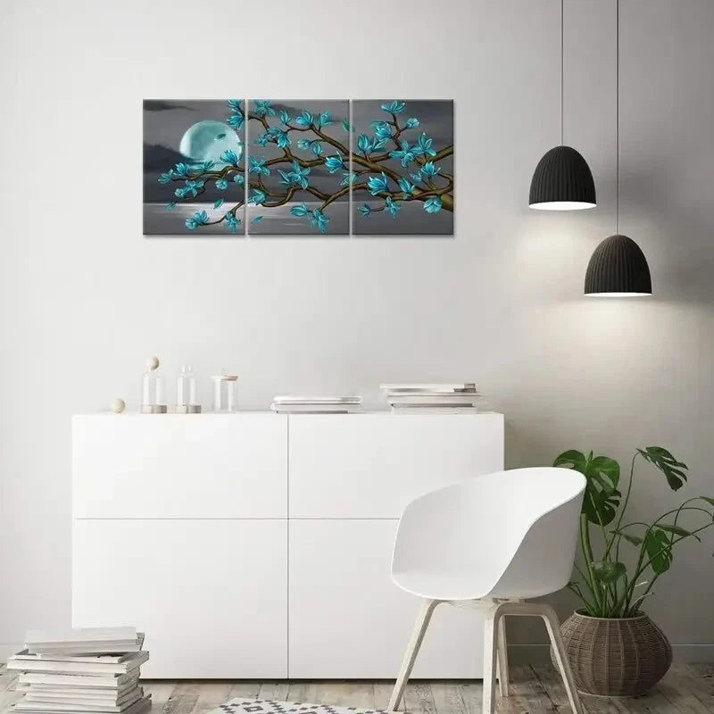 3-Piece Abstract Black and Gold Metal Wall Art - Ready to Hang Modern Home Decor for Living Room, Bedroom & Office