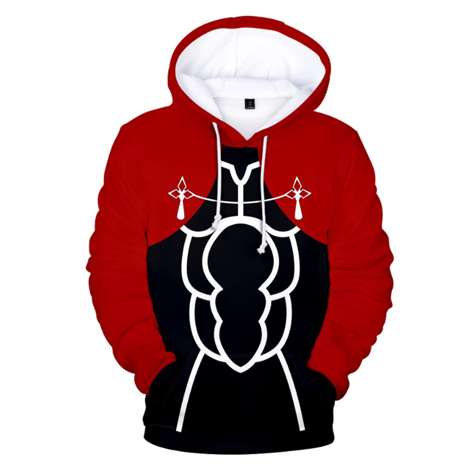 Fate Stay Night Archer Cosplay Hoodie - Unisex Anime Pullover Sweatshirt | Streetwear Jacket for Casual Wear, Conventions & Cosplay Events