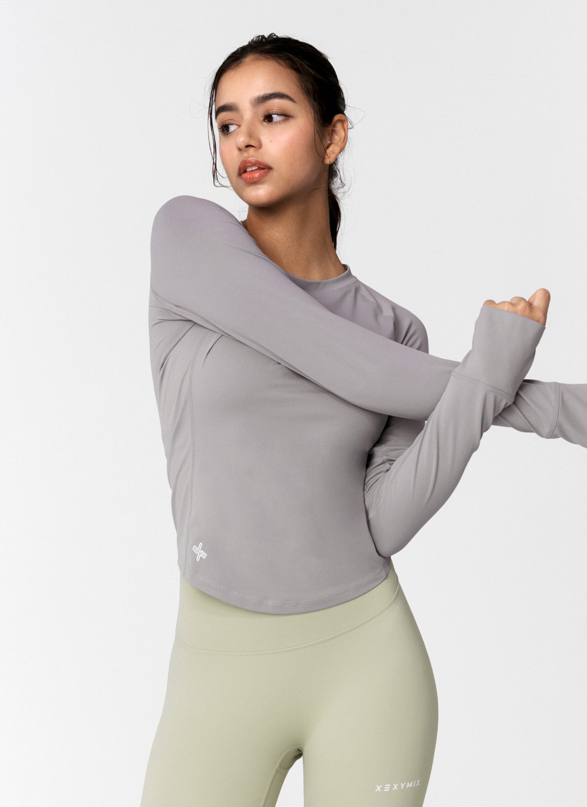 High Intensity Fingerhole Long Sleeve Workout Shirt - Gym, Yoga & Running Performance Top for Women & Men